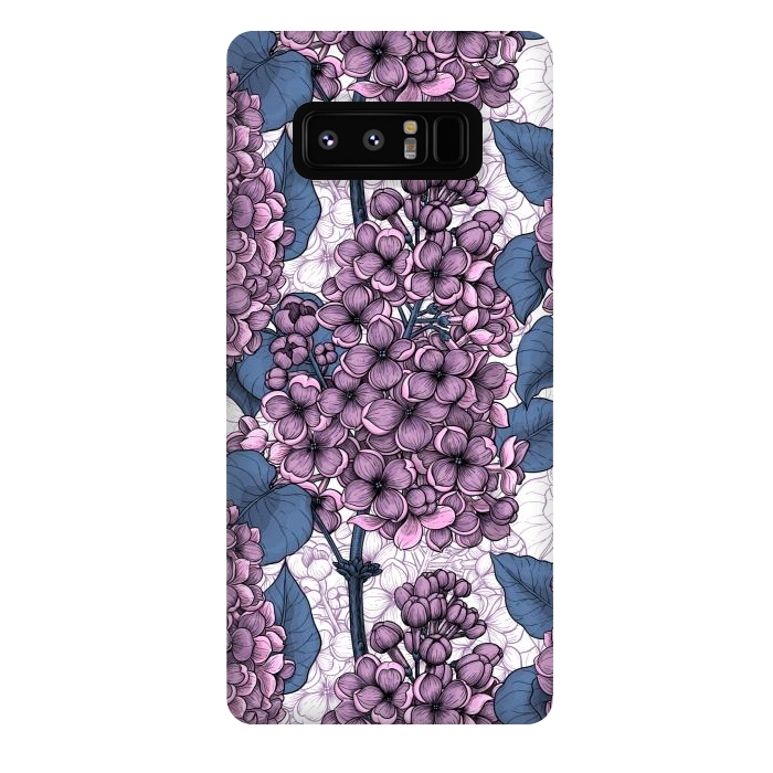 Galaxy Note 8 StrongFit Violet lilacs by Katerina Kirilova