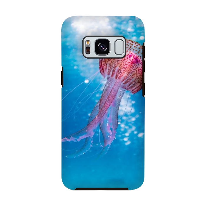 Galaxy S8 StrongFit Shallow Focus Photo of Pink and Brown Jellyfish by Winston