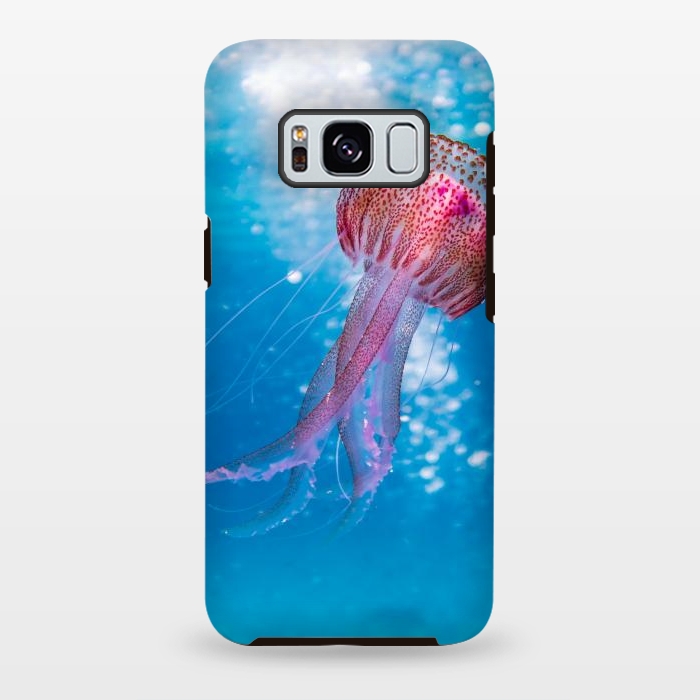 Galaxy S8 plus StrongFit Shallow Focus Photo of Pink and Brown Jellyfish by Winston