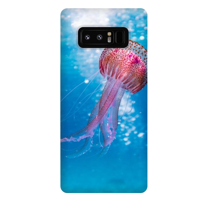 Galaxy Note 8 StrongFit Shallow Focus Photo of Pink and Brown Jellyfish by Winston
