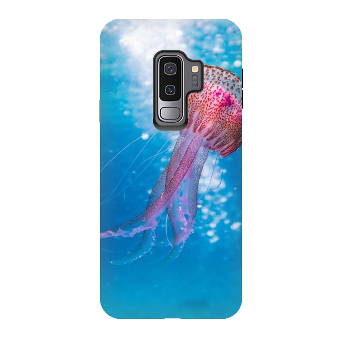 Galaxy S9 plus StrongFit Shallow Focus Photo of Pink and Brown Jellyfish by Winston