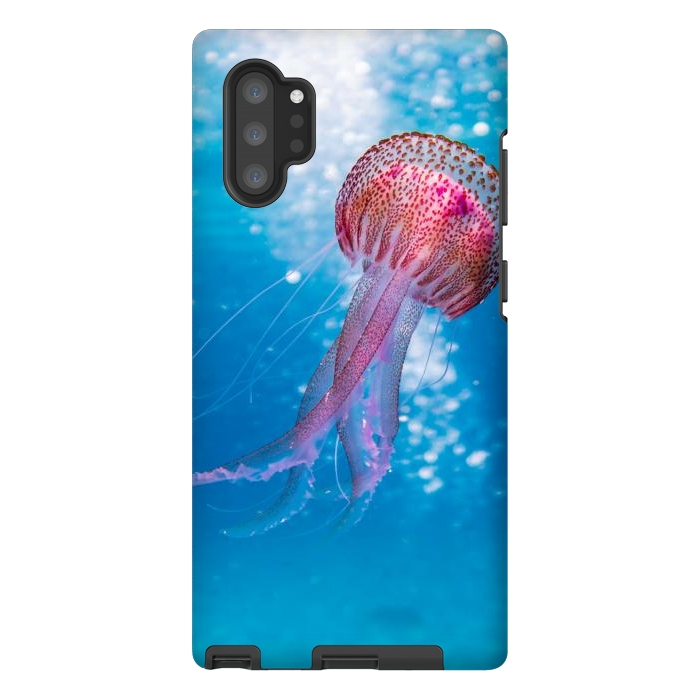 Galaxy Note 10 plus StrongFit Shallow Focus Photo of Pink and Brown Jellyfish by Winston