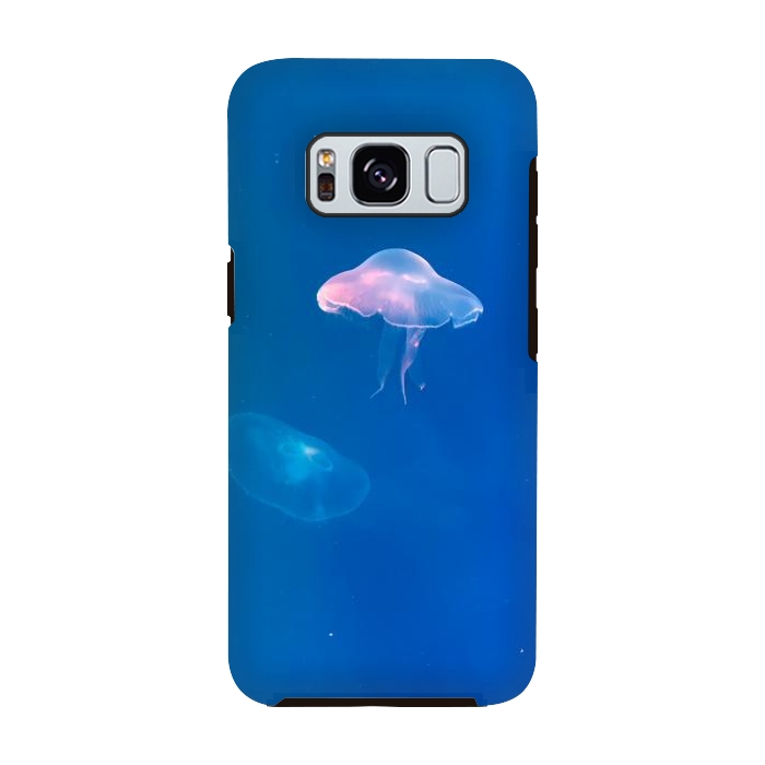 Galaxy S8 StrongFit White Jellyfish in Blue Water by Winston
