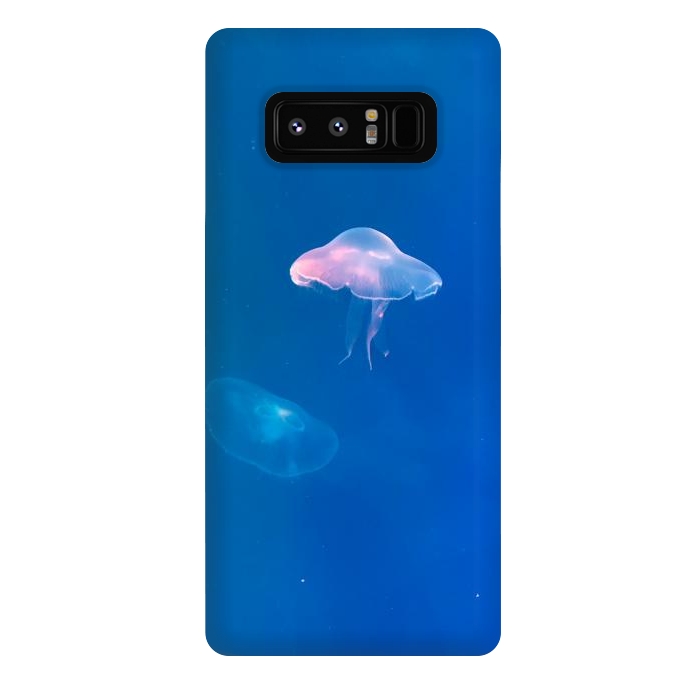 Galaxy Note 8 StrongFit White Jellyfish in Blue Water by Winston
