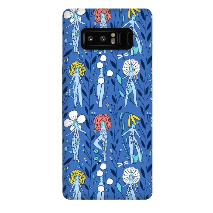 Galaxy Note 8 StrongFit Springtime floral women design by Anna Alekseeva