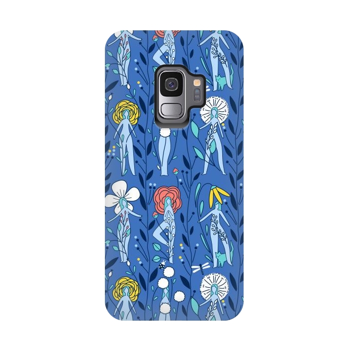 Galaxy S9 StrongFit Springtime floral women design by Anna Alekseeva
