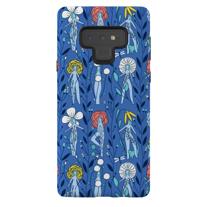 Galaxy Note 9 StrongFit Springtime floral women design by Anna Alekseeva