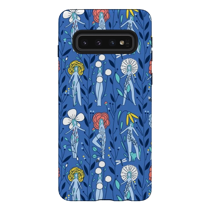 Galaxy S10 StrongFit Springtime floral women design by Anna Alekseeva