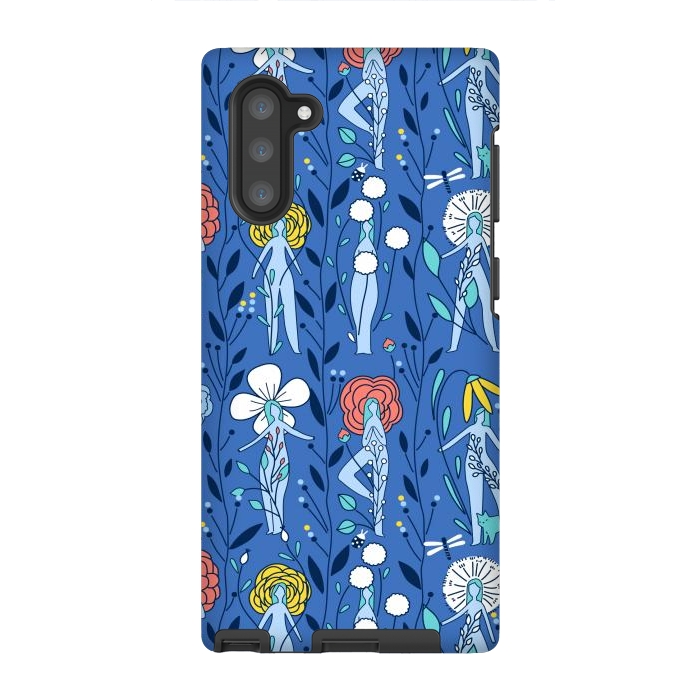 Galaxy Note 10 StrongFit Springtime floral women design by Anna Alekseeva