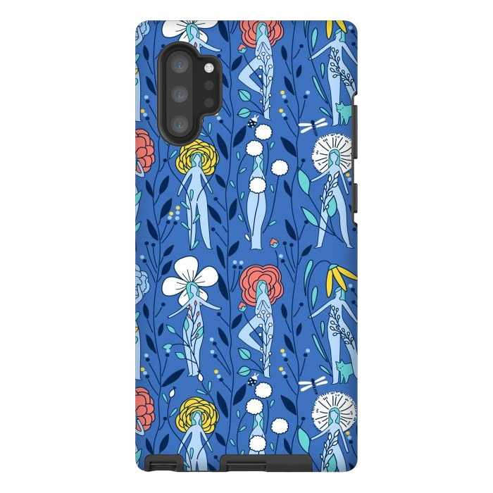 Galaxy Note 10 plus StrongFit Springtime floral women design by Anna Alekseeva