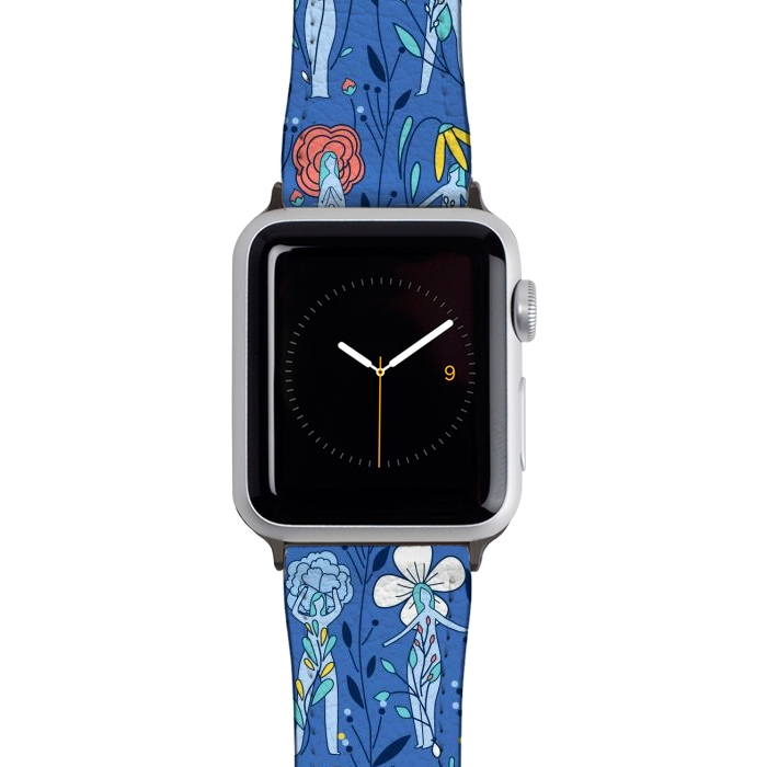 Watch 38mm / 40mm Strap PU leather Springtime floral women design by Anna Alekseeva
