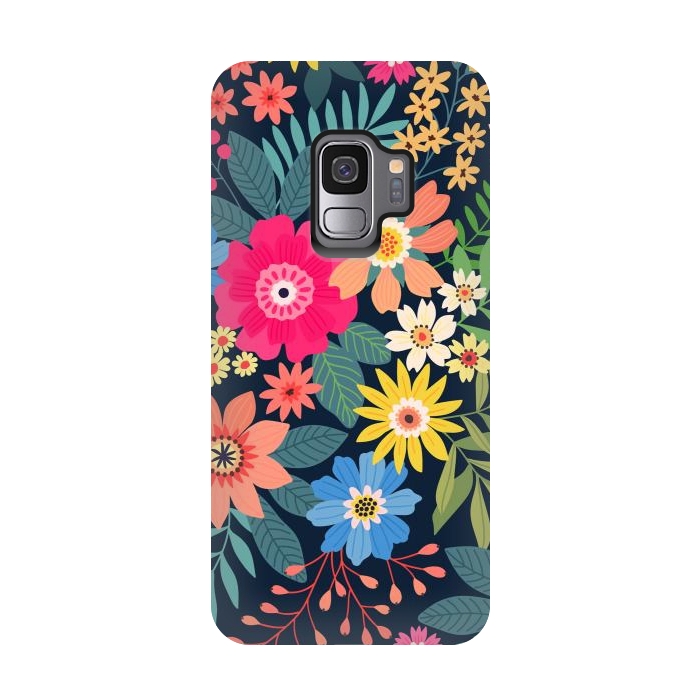 Galaxy S9 StrongFit Cute and Beautiful Floral Design Pattern 333 by ArtsCase