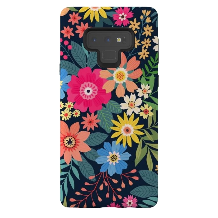 Galaxy Note 9 StrongFit Cute and Beautiful Floral Design Pattern 333 by ArtsCase