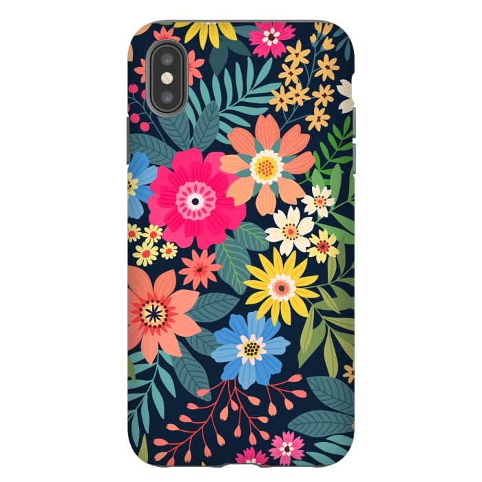 iPhone Xs Max StrongFit Cute and Beautiful Floral Design Pattern 333 by ArtsCase