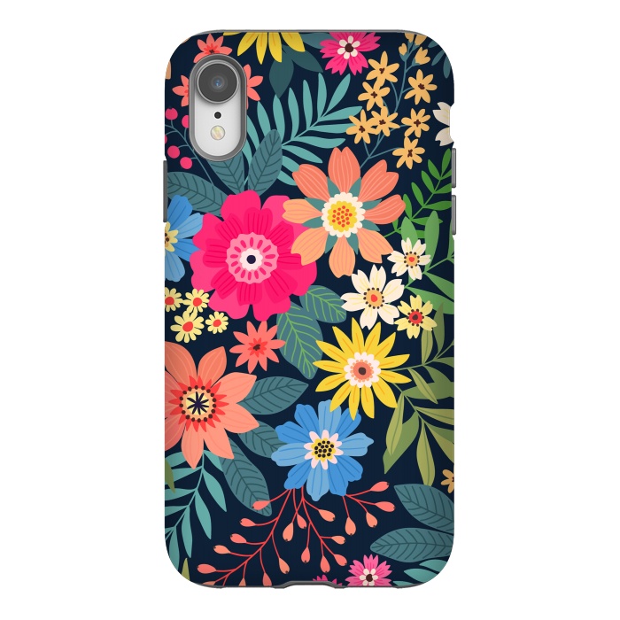 iPhone Xr StrongFit Cute and Beautiful Floral Design Pattern 333 by ArtsCase