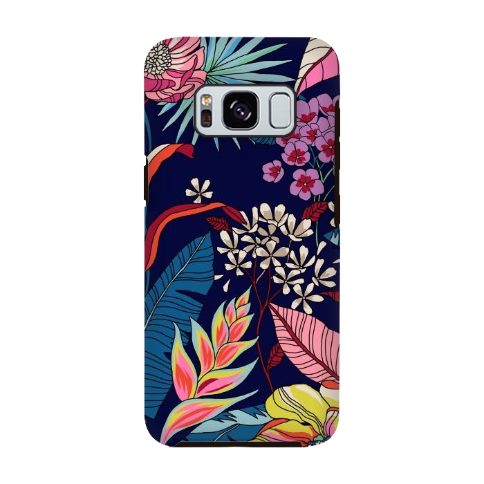 Galaxy S8 StrongFit Floral Design 123 by ArtsCase