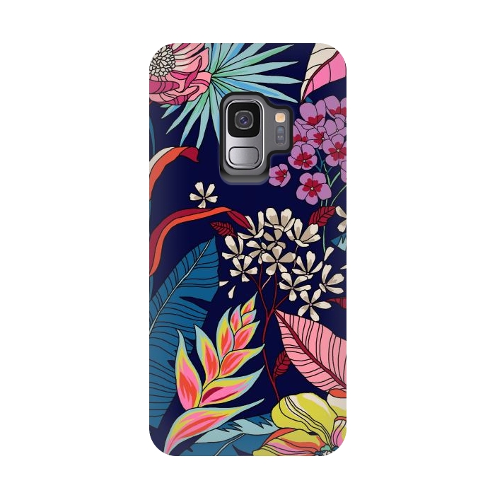 Galaxy S9 StrongFit Floral Design 123 by ArtsCase