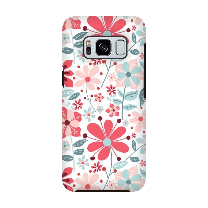 Galaxy S8 StrongFit Floral Design 124 by ArtsCase