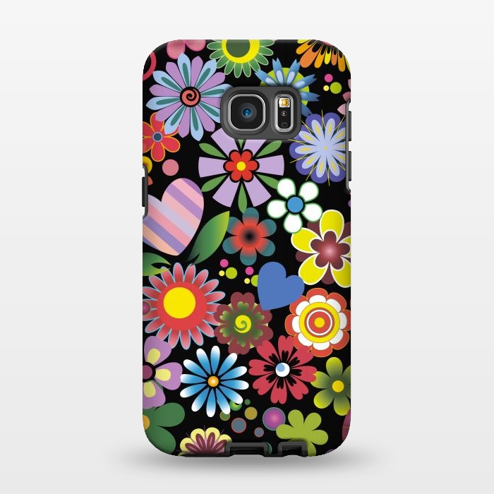 Galaxy S7 EDGE StrongFit Floral mix 2 by ArtsCase