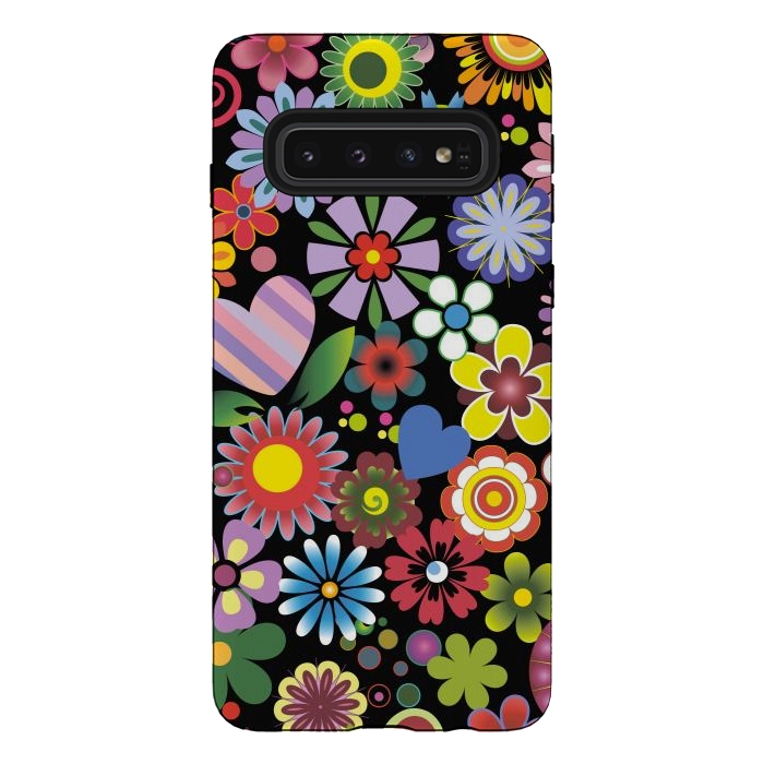 Galaxy S10 StrongFit Floral mix 2 by ArtsCase