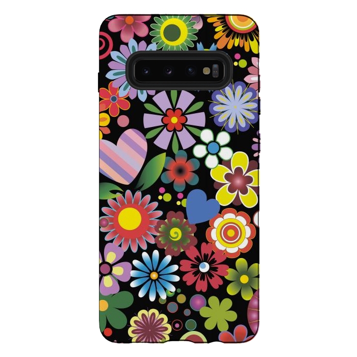Galaxy S10 plus StrongFit Floral mix 2 by ArtsCase