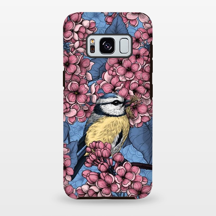 Galaxy S8 plus StrongFit Tit bird in the lilac garden by Katerina Kirilova