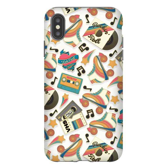 iPhone Xs Max StrongFit Retro Roller Rink by gingerlique