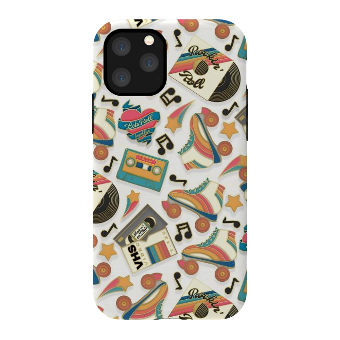 iPhone 11 Pro StrongFit Retro Roller Rink by gingerlique