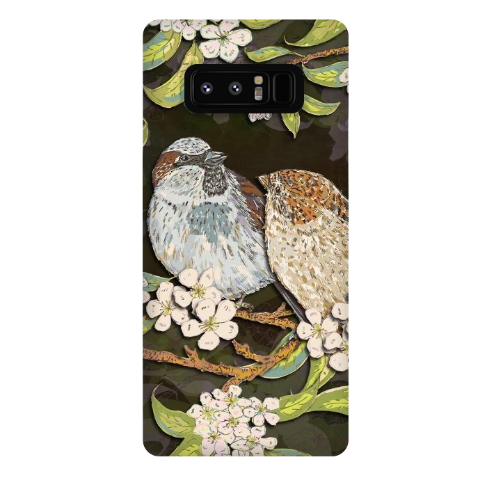 Galaxy Note 8 StrongFit Sweet Sparrows by Lotti Brown