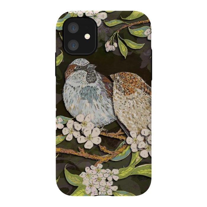 iPhone 11 StrongFit Sweet Sparrows by Lotti Brown