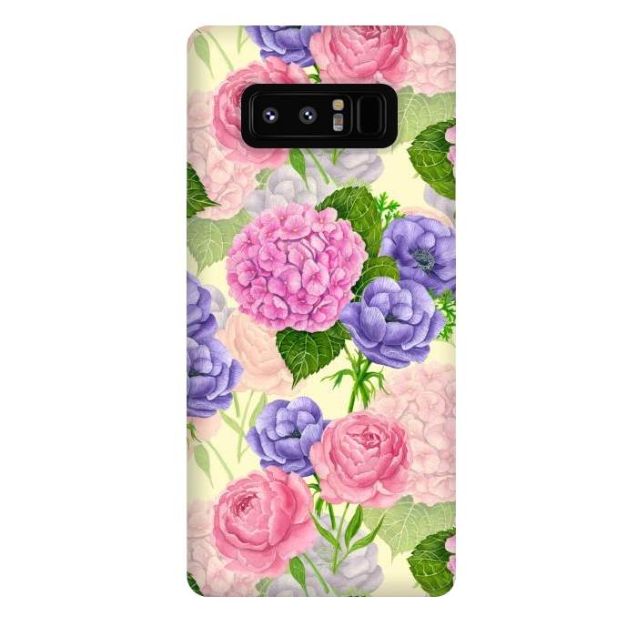 Galaxy Note 8 StrongFit Spring garden watercolor by Katerina Kirilova
