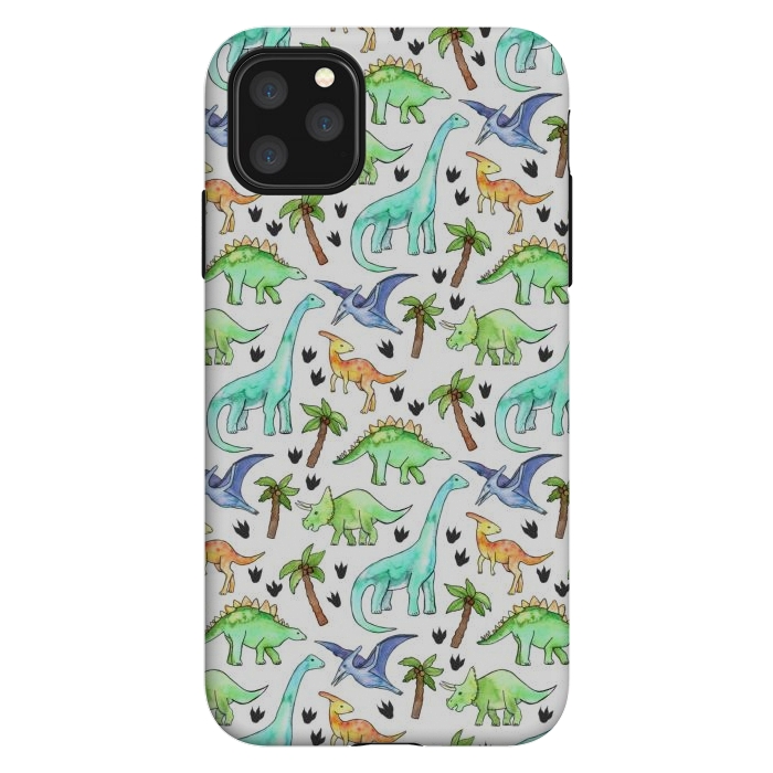 iPhone 11 Pro Max StrongFit Dino-Mite by Tangerine-Tane