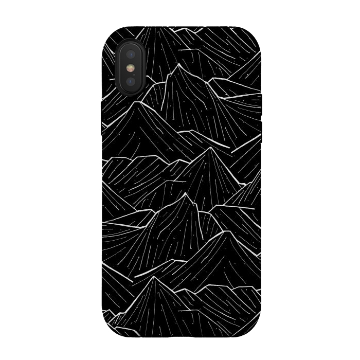 iPhone Xs / X StrongFit The Dark Mountains by Steve Wade (Swade)