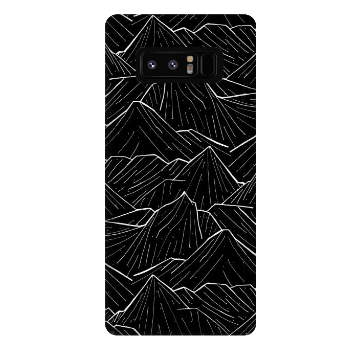 Galaxy Note 8 StrongFit The Dark Mountains by Steve Wade (Swade)