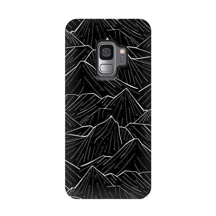 Galaxy S9 StrongFit The Dark Mountains by Steve Wade (Swade)