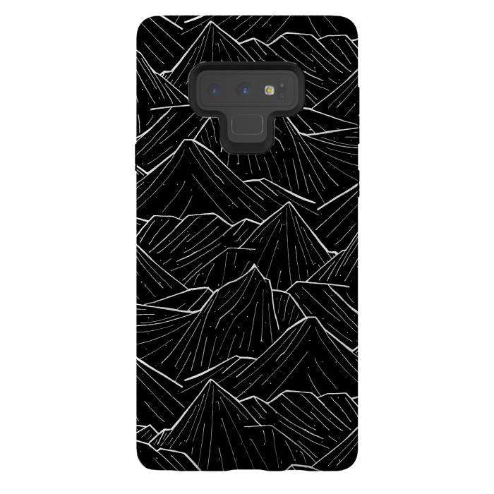 Galaxy Note 9 StrongFit The Dark Mountains by Steve Wade (Swade)