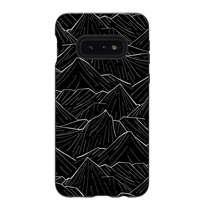 Galaxy S10e StrongFit The Dark Mountains by Steve Wade (Swade)