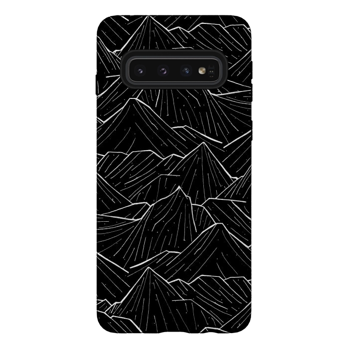 Galaxy S10 StrongFit The Dark Mountains by Steve Wade (Swade)