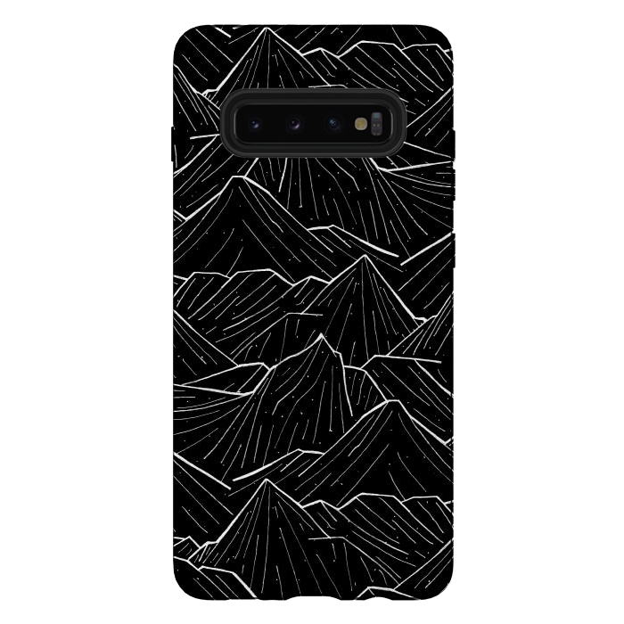 Galaxy S10 plus StrongFit The Dark Mountains by Steve Wade (Swade)