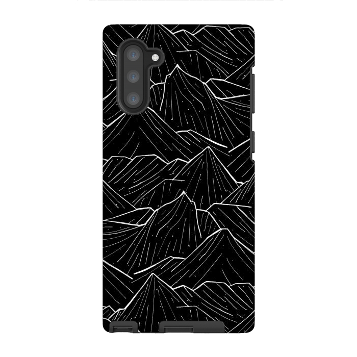 Galaxy Note 10 StrongFit The Dark Mountains by Steve Wade (Swade)