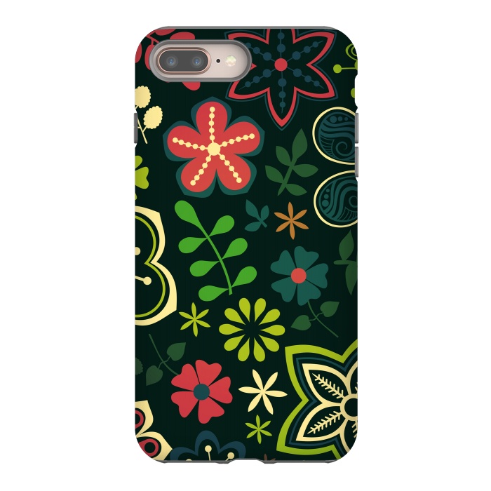 iPhone 7 plus StrongFit Seamless Flowers and Birds by ArtsCase