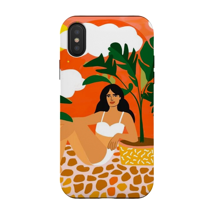 iPhone Xs / X StrongFit Life With Banana Trees by Uma Prabhakar Gokhale