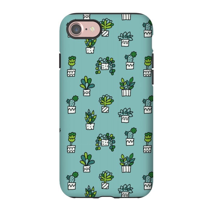 iPhone 7 StrongFit Cute house plants by Anna Alekseeva