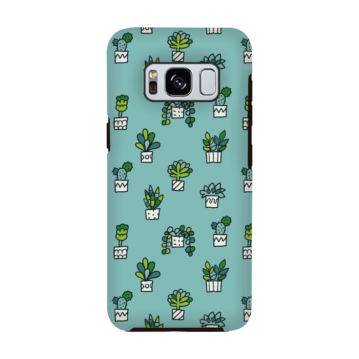 Galaxy S8 StrongFit Cute house plants by Anna Alekseeva