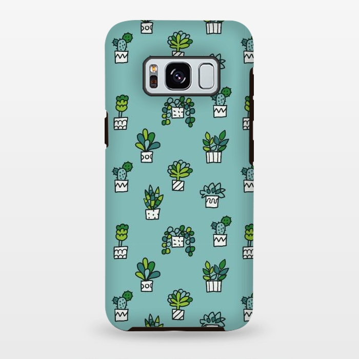 Galaxy S8 plus StrongFit Cute house plants by Anna Alekseeva