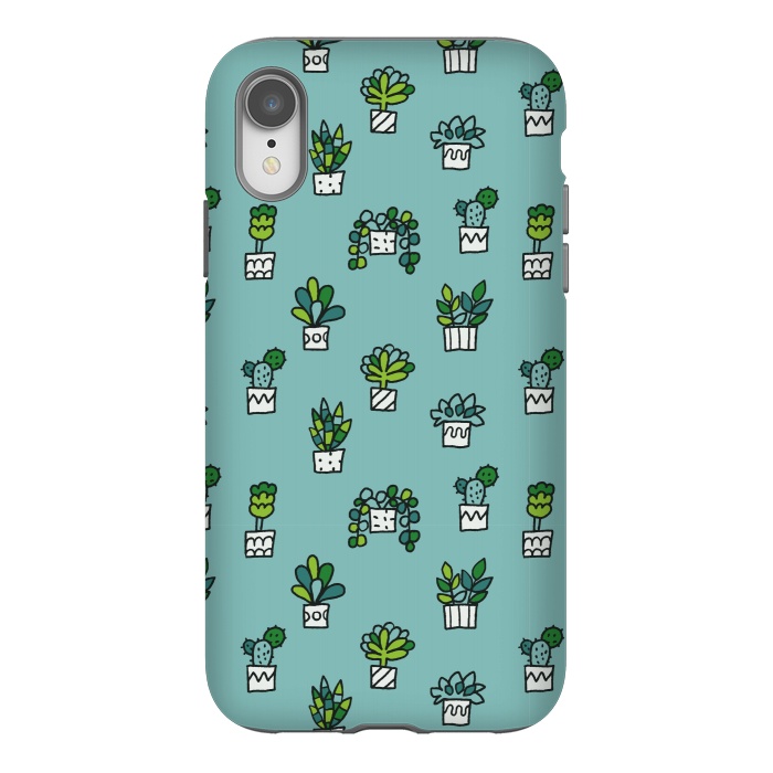 iPhone Xr StrongFit Cute house plants by Anna Alekseeva