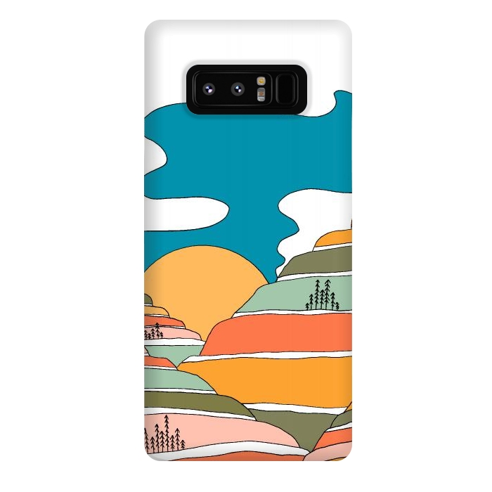 Galaxy Note 8 StrongFit Segment hills by Steve Wade (Swade)