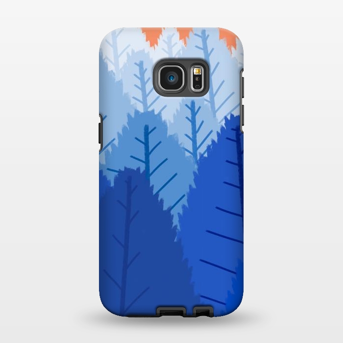 Galaxy S7 EDGE StrongFit Deep blue forests  by Steve Wade (Swade)