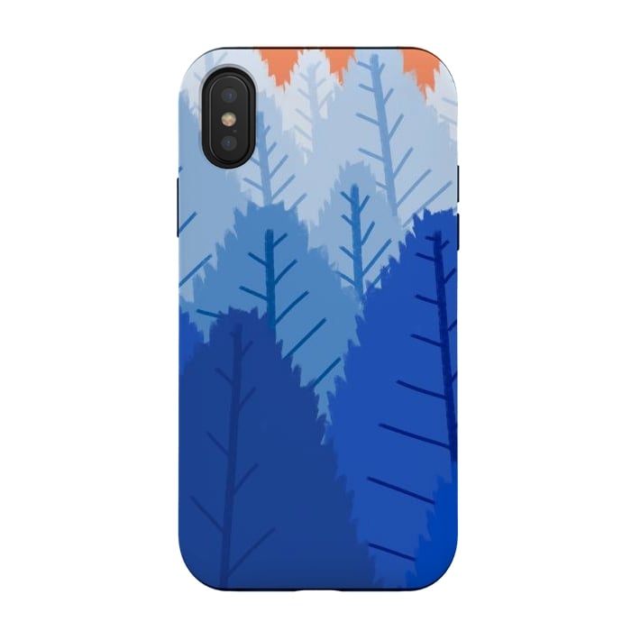 iPhone Xs / X StrongFit Deep blue forests  by Steve Wade (Swade)