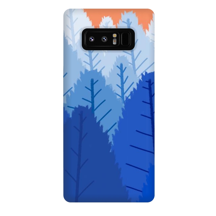 Galaxy Note 8 StrongFit Deep blue forests  by Steve Wade (Swade)